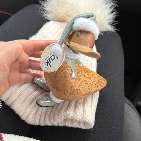 dcuk Other - DCUK Adorable Wooden Duck with Winter Hat and Scarf